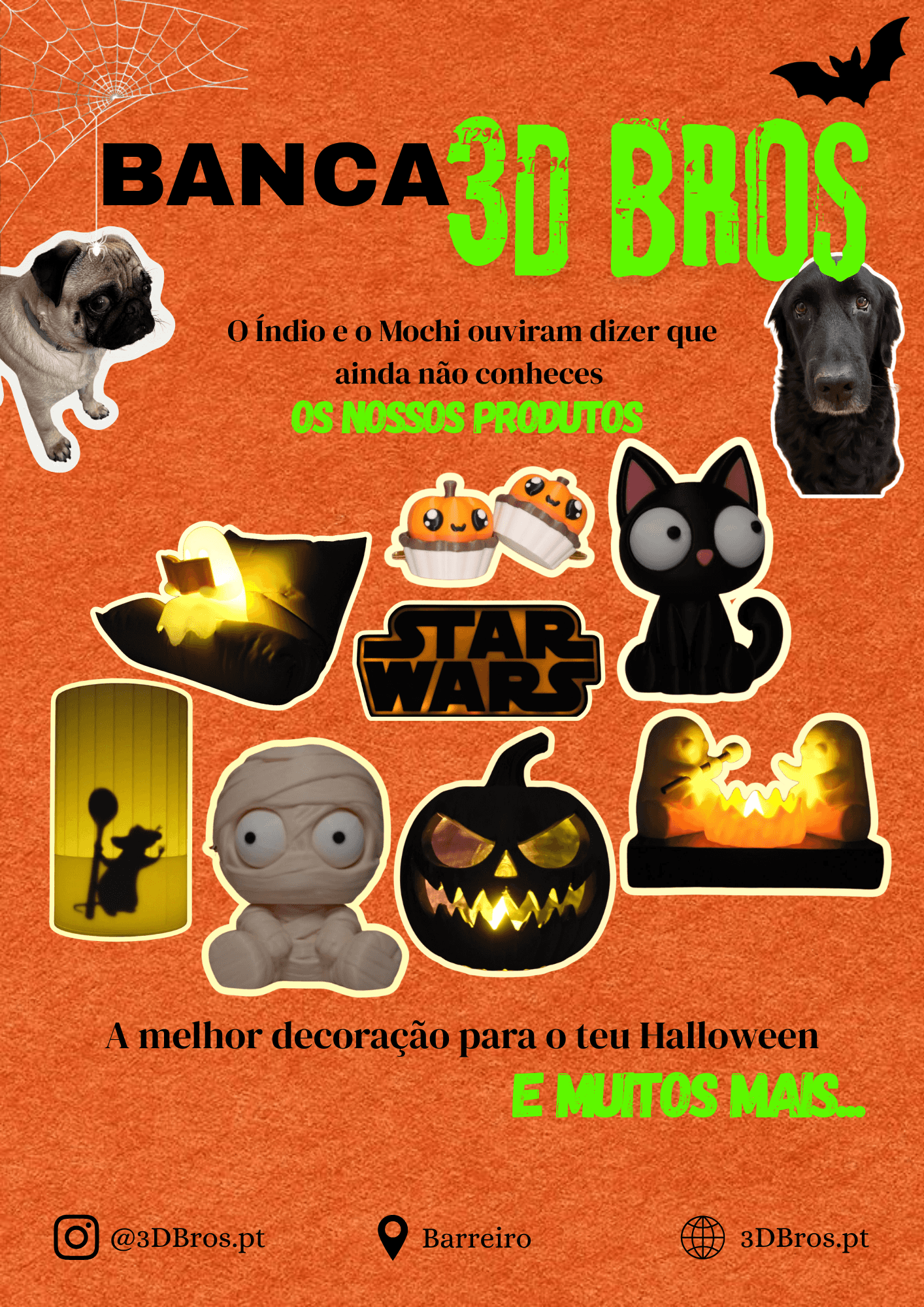 Banca 3D Bros Halloween poster